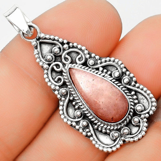 Natural Pink Scolecite Pendant P-1214 SDP126288