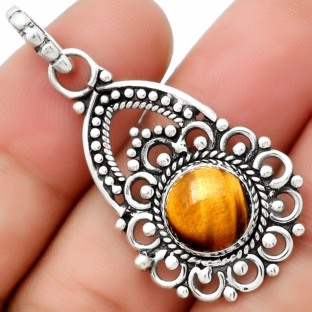Natural Tiger Eye - Africa Pendant P-1224 SDP126453