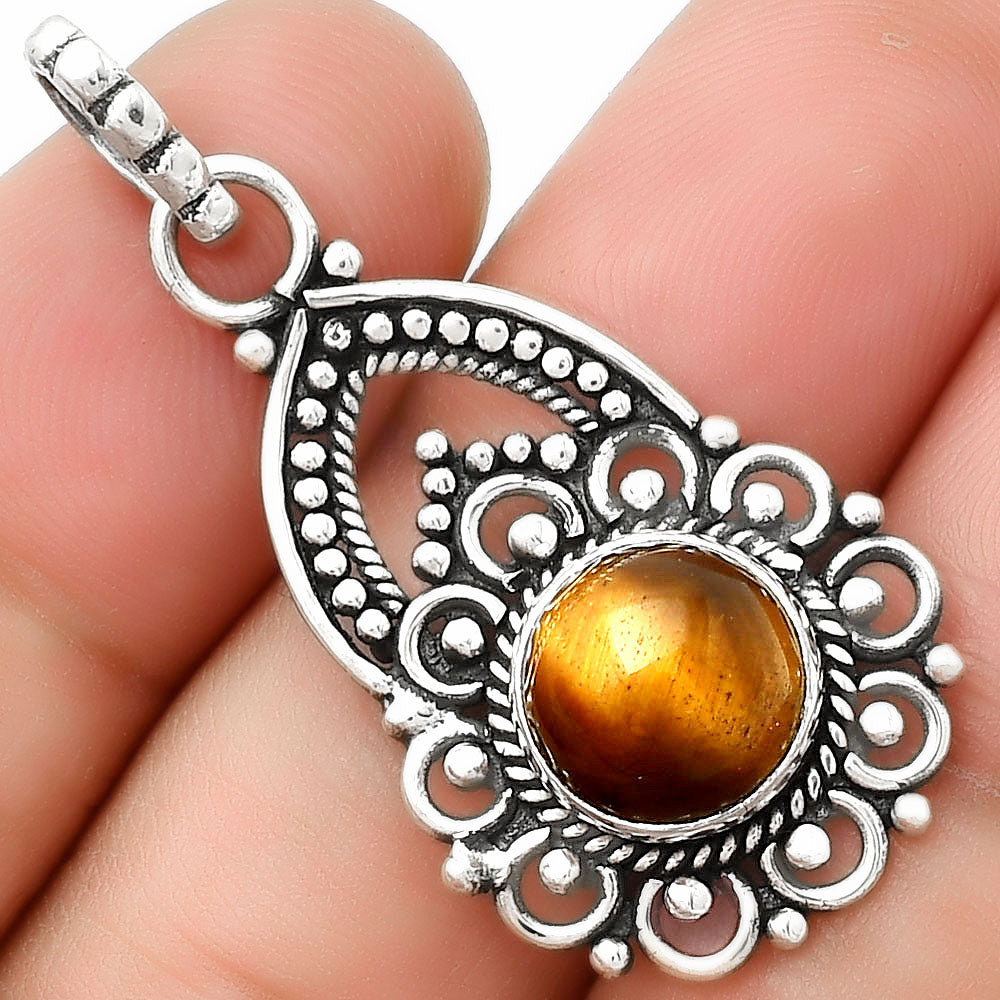 Natural Tiger Eye - Africa Pendant P-1224 SDP126459