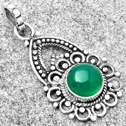 Natural Green Onyx Pendant P-1224 SDP126469