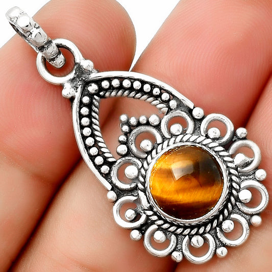 Natural Tiger Eye - Africa Pendant P-1224 SDP126476