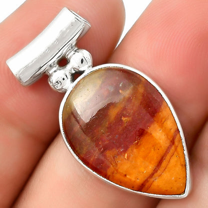 Natural Red Mookaite Pendant P-1259 SDP126541