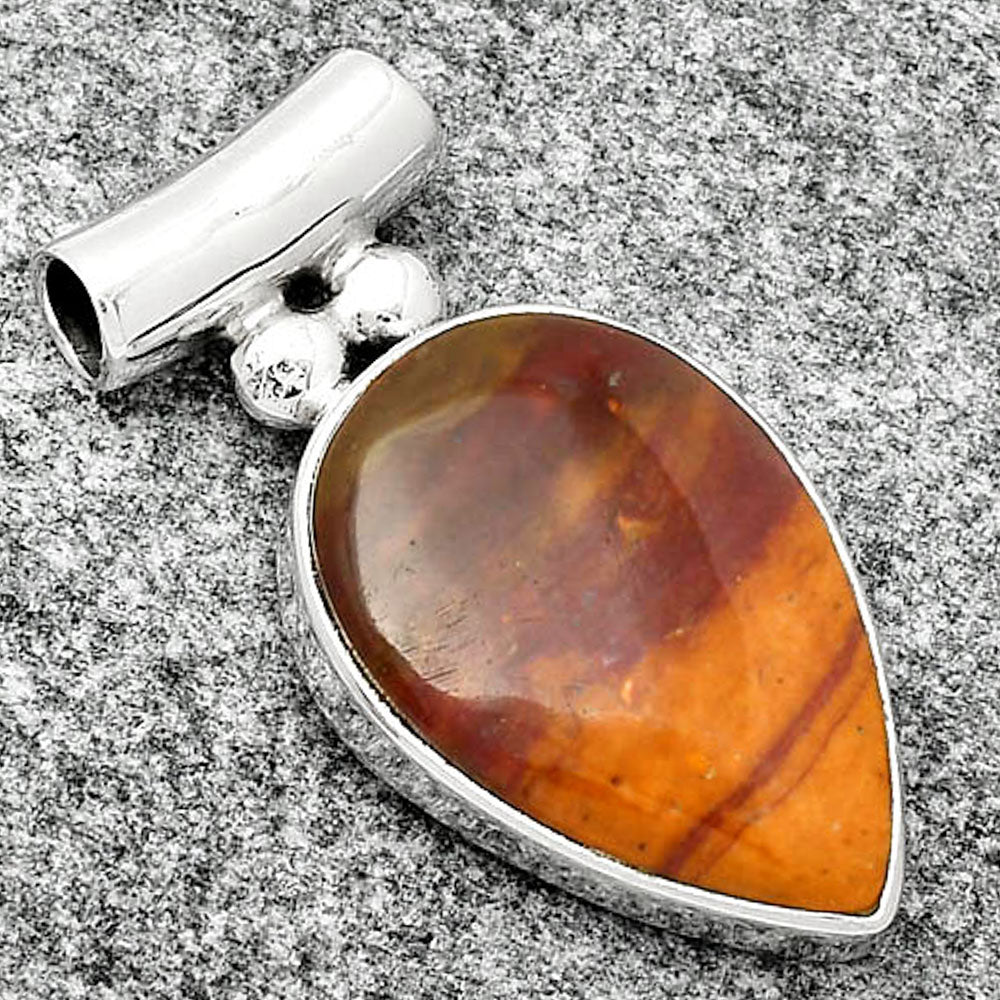 Natural Red Mookaite Pendant P-1259 SDP126541