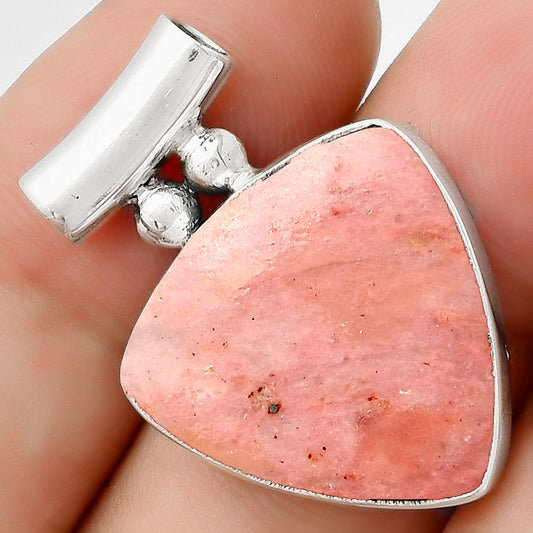 Natural Pink Tulip Quartz Pendant P-1259 SDP126544