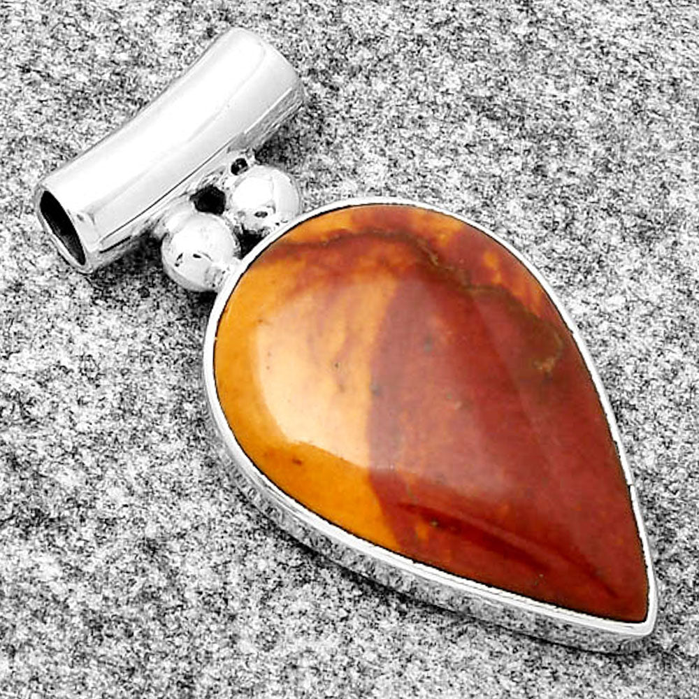 Natural Red Mookaite Pendant P-1259 SDP126552