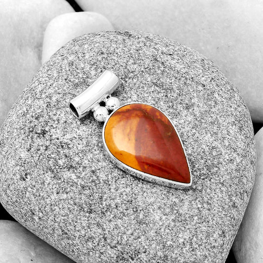 Natural Red Mookaite Pendant P-1259 SDP126552