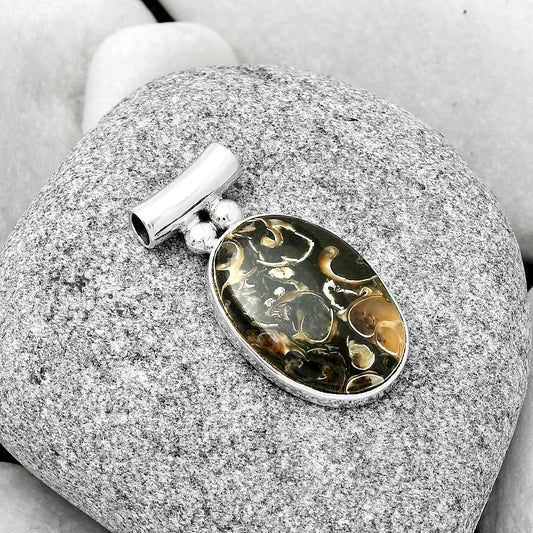 Natural Turtella Jasper - USA Pendant P-1259 SDP126564