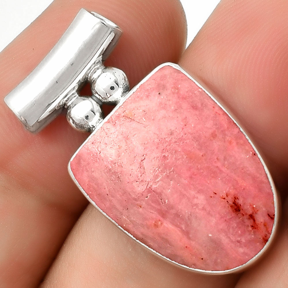 Natural Pink Tulip Quartz Pendant P-1259 SDP126566
