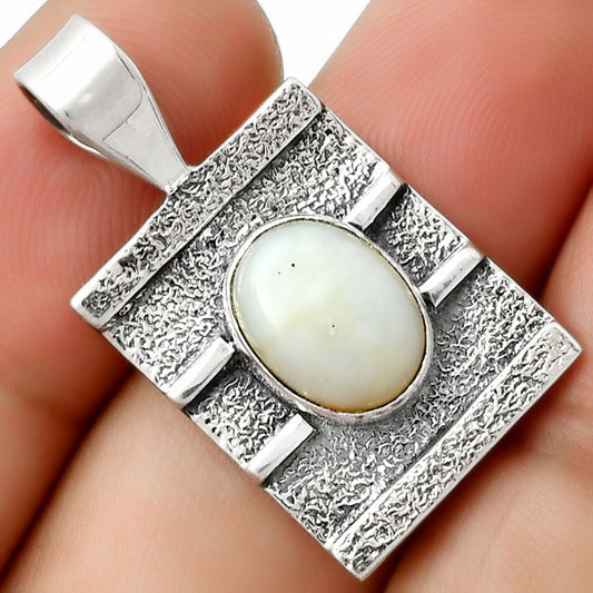 Natural White Opal Pendant P-1658 SDP126625