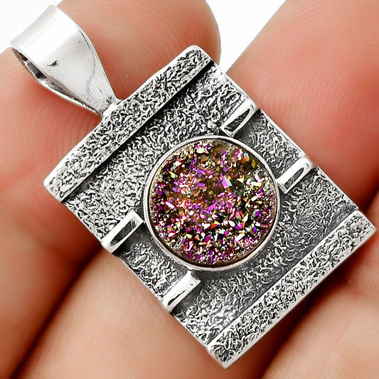 Titanium Druzy Pendant P-1658 SDP126647