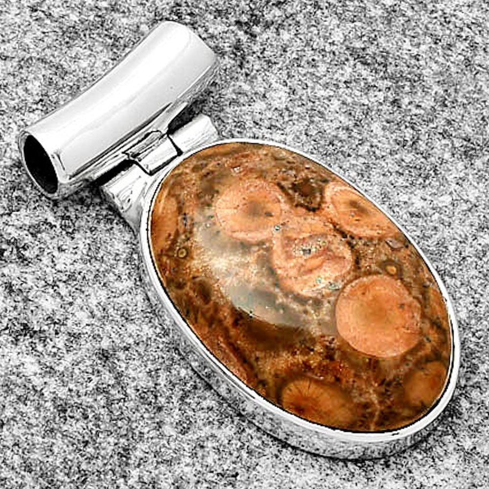 Natural Poppy Jasper Pendant P-1621 SDP126700
