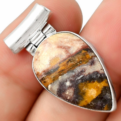 Natural Indian Blanket Jasper Pendant P-1621 SDP126708