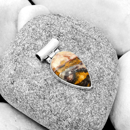 Natural Indian Blanket Jasper Pendant P-1621 SDP126708