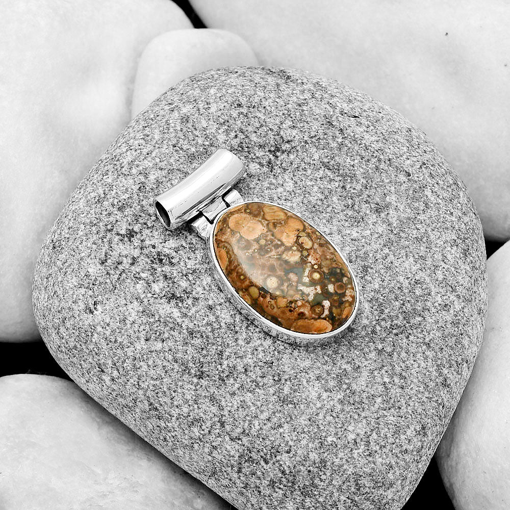 Natural Poppy Jasper Pendant P-1621 SDP126723