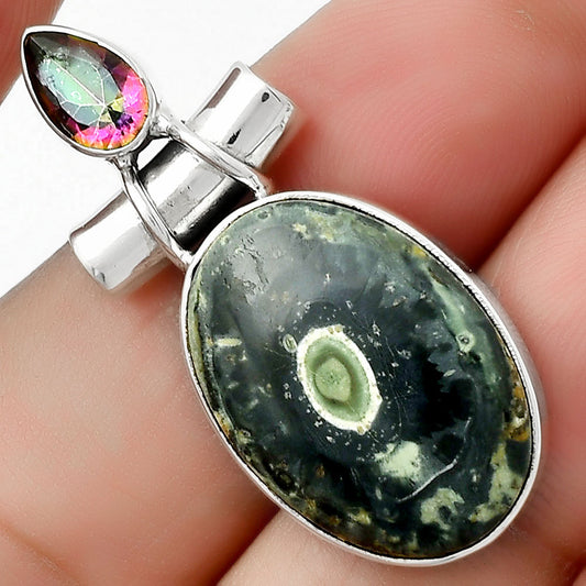 Star Galaxy Jasper & Mystic Topaz Pendant P-1159 SDP126726