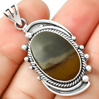 Natural Polygram Jasper Pendant P-1012 SDP126852