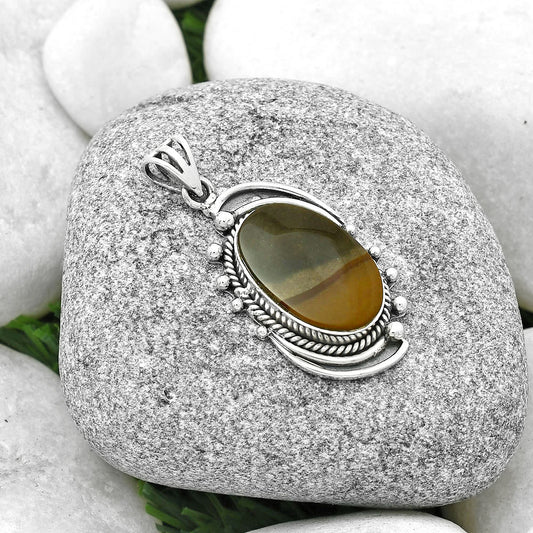 Natural Polygram Jasper Pendant P-1012 SDP126852