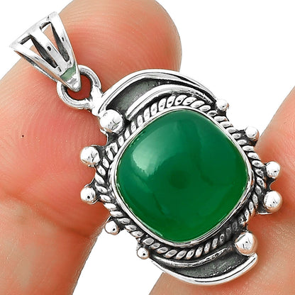 Natural Green Onyx Pendant P-1012 SDP126856