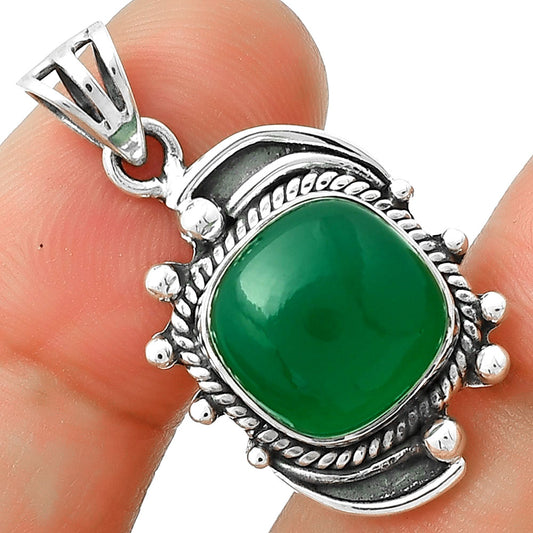 Natural Green Onyx Pendant P-1012 SDP126856