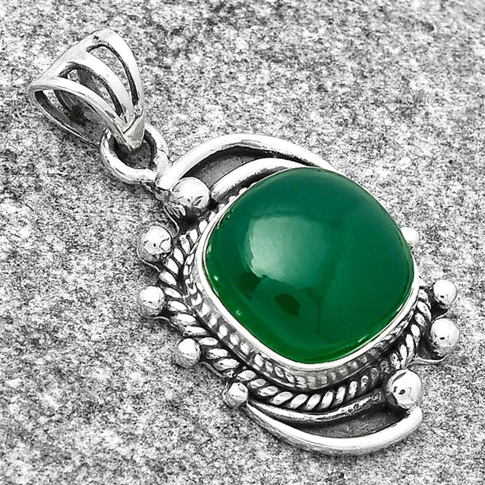 Natural Green Onyx Pendant P-1012 SDP126856