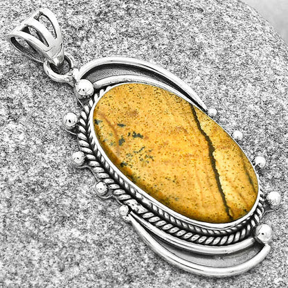 Natural Picture Jasper Pendant P-1012 SDP126859
