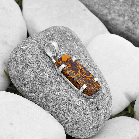 Natural Coquina Fossil Jasper - India Pendant P-1013 SDP126882