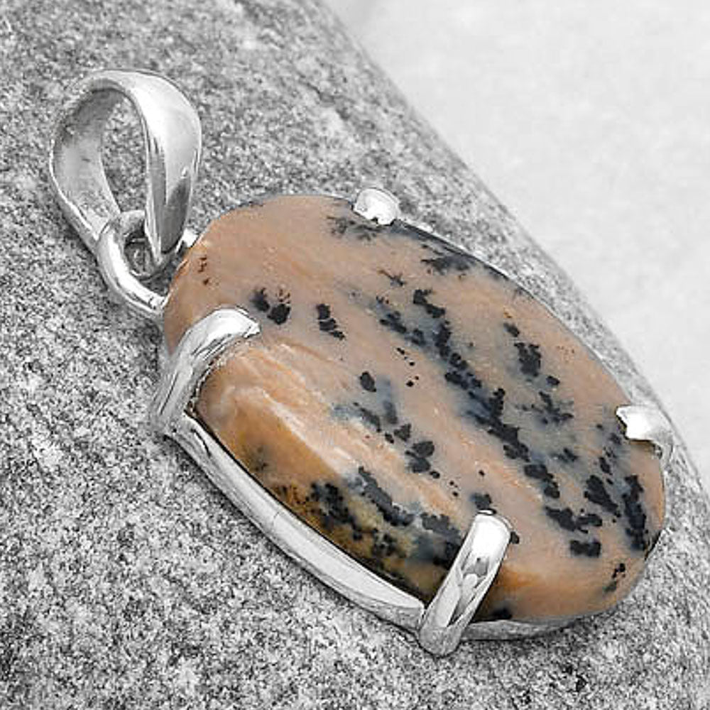 Natural Russian Honey Dendrite Opal Pendant P-1013 SDP126885