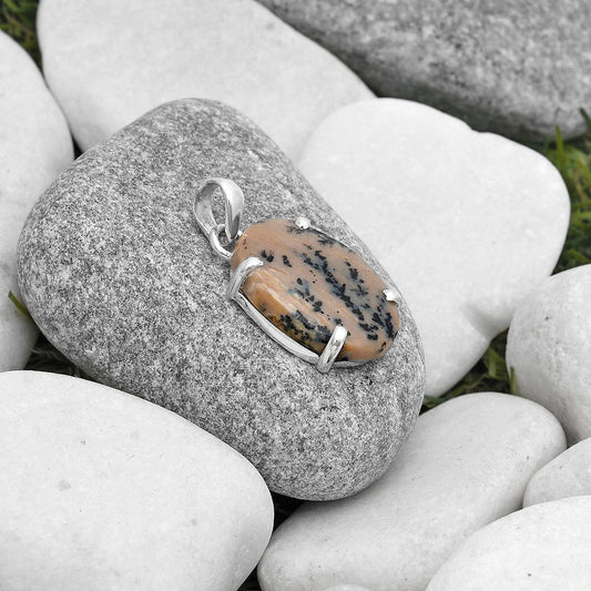 Natural Russian Honey Dendrite Opal Pendant P-1013 SDP126885