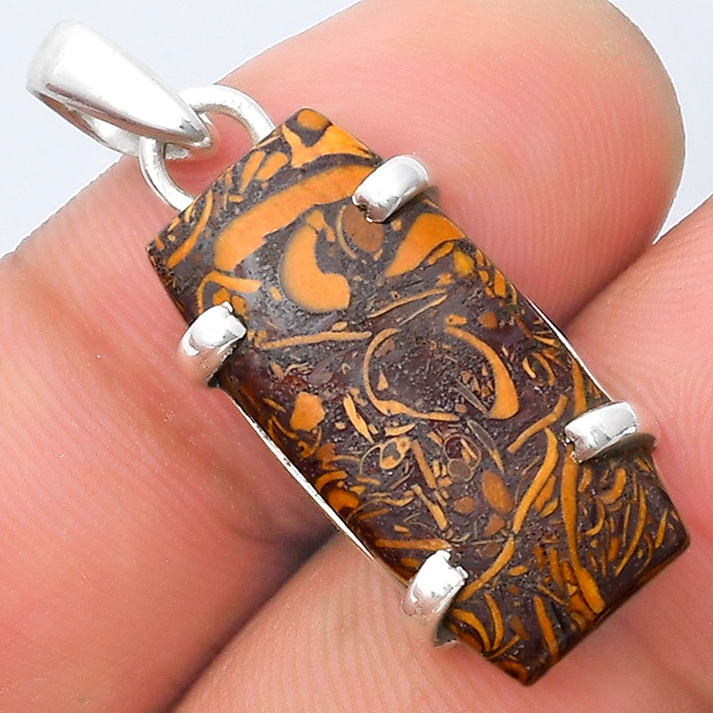 Natural Coquina Fossil Jasper - India Pendant P-1013 SDP126887