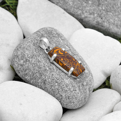 Natural Coquina Fossil Jasper - India Pendant P-1013 SDP126887