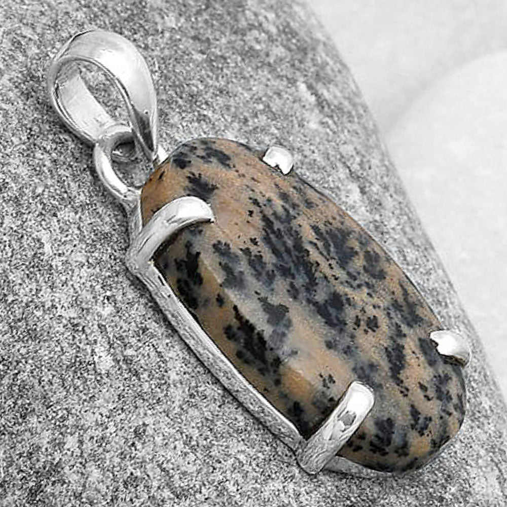 Natural Russian Honey Dendrite Opal Pendant P-1013 SDP126888