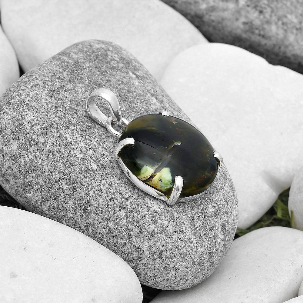 Natural Chrome Chalcedony Pendant P-1013 SDP126894