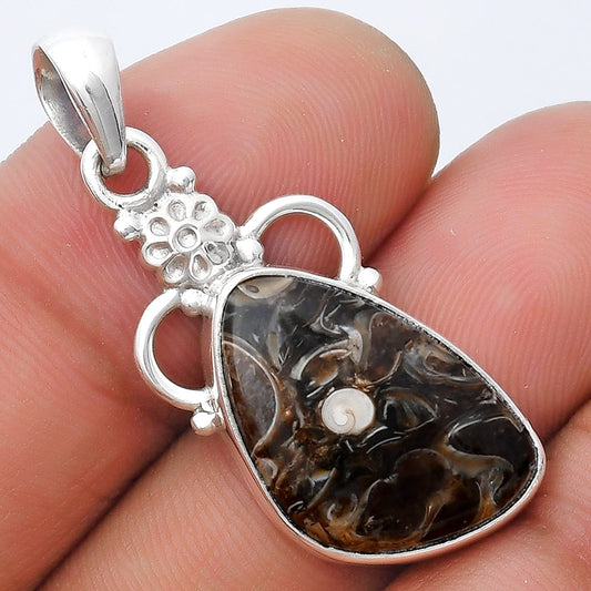 Natural Turtella Jasper - USA Pendant P-1220 SDP126914