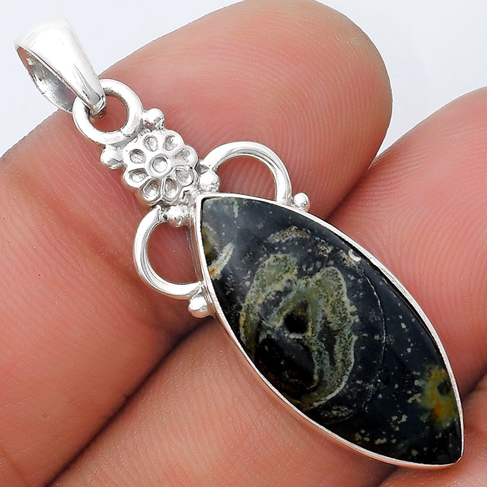 Natural Star Galaxy Jasper Pendant P-1220 SDP126923