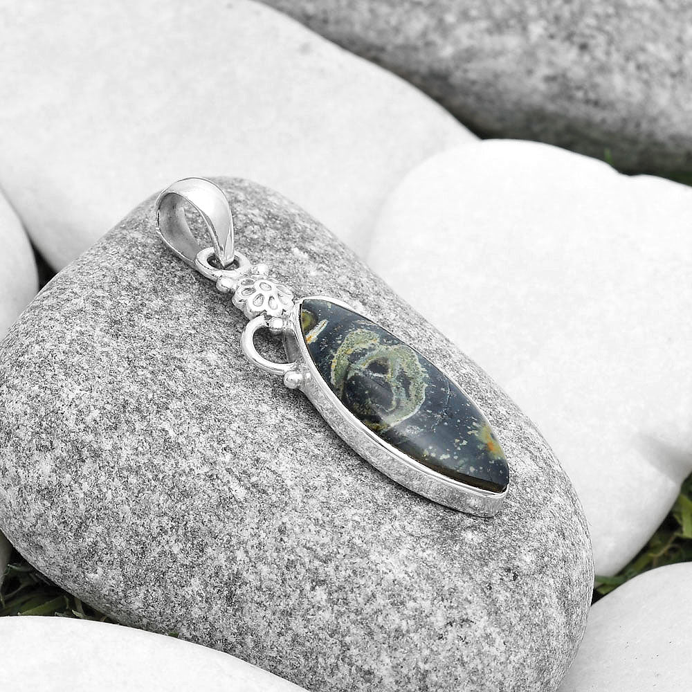Natural Star Galaxy Jasper Pendant P-1220 SDP126923