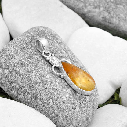 Natural Honey Dendritic Opal Pendant P-1220 SDP126924