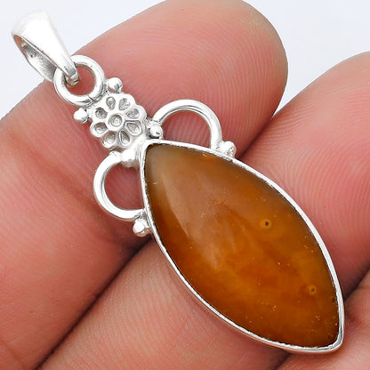 Natural Honey Dendritic Opal Pendant P-1220 SDP126925