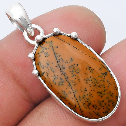 Natural Russian Honey Dendrite Opal Pendant P-1349 SDP126968