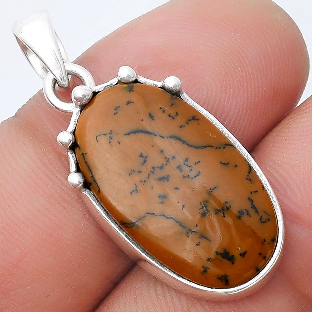 Natural Russian Honey Dendrite Opal Pendant P-1349 SDP126972