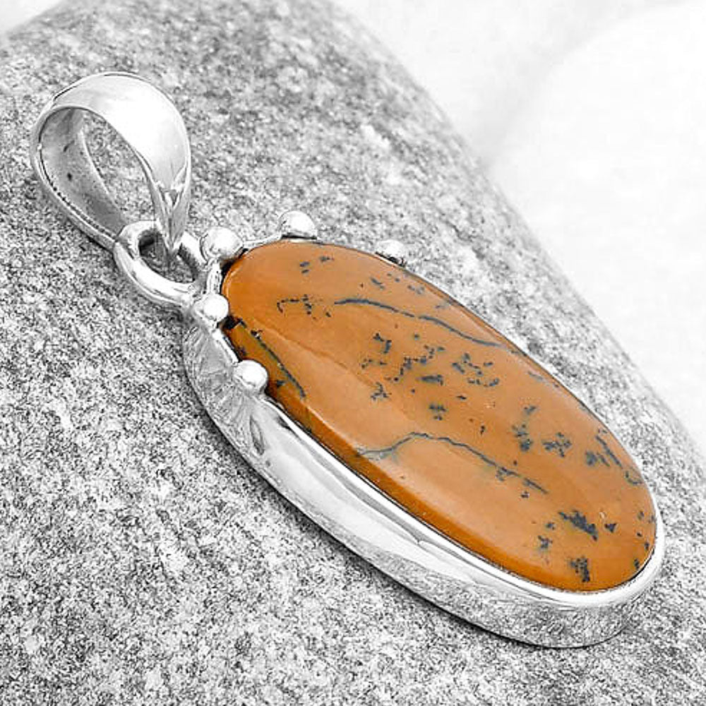 Natural Russian Honey Dendrite Opal Pendant P-1349 SDP126972