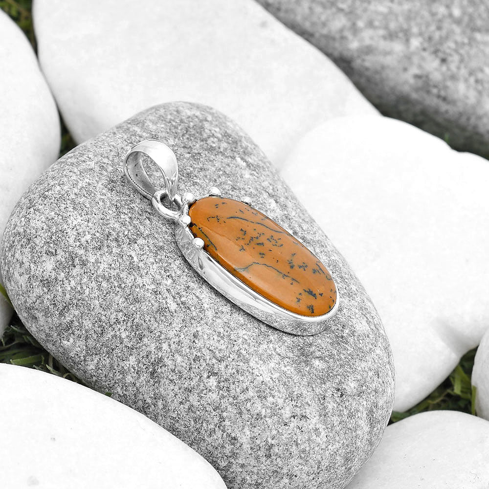Natural Russian Honey Dendrite Opal Pendant P-1349 SDP126972