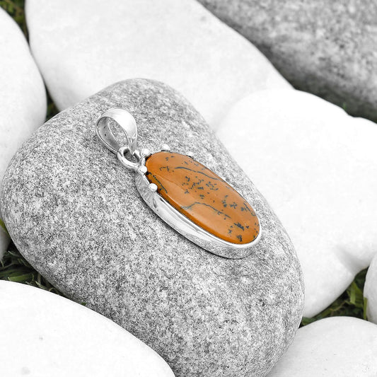 Natural Russian Honey Dendrite Opal Pendant P-1349 SDP126972