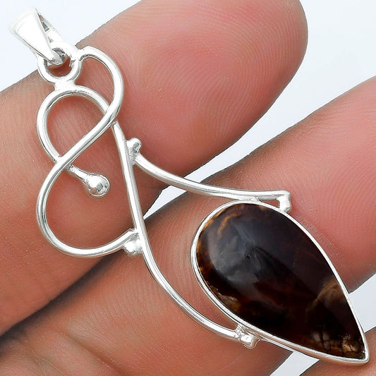 Natural Red Palm Root Agate Pendant P-1036 SDP127016