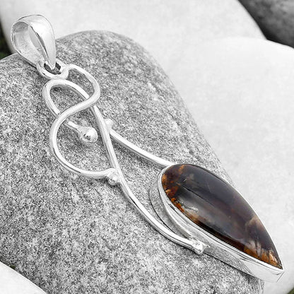Natural Red Palm Root Agate Pendant P-1036 SDP127016