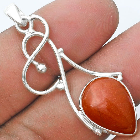 Natural Orange Aventurine Pendant P-1036 SDP127026
