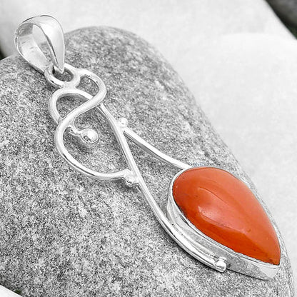 Natural Orange Aventurine Pendant P-1036 SDP127031