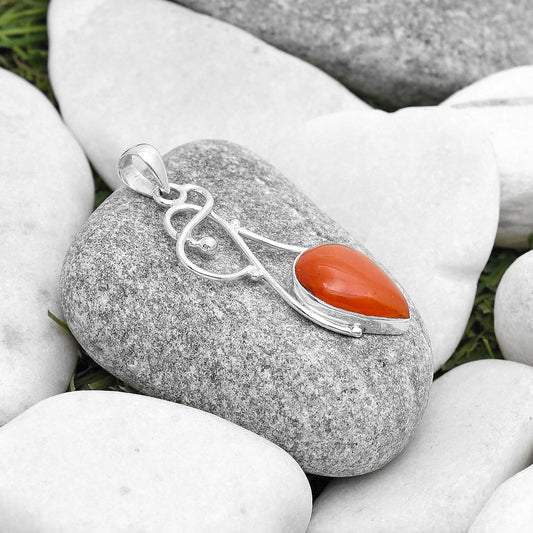 Natural Orange Aventurine Pendant P-1036 SDP127031