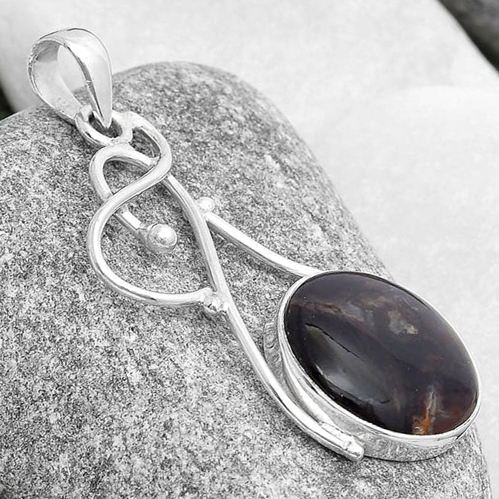 Natural Red Palm Root Agate Pendant P-1036 SDP127033