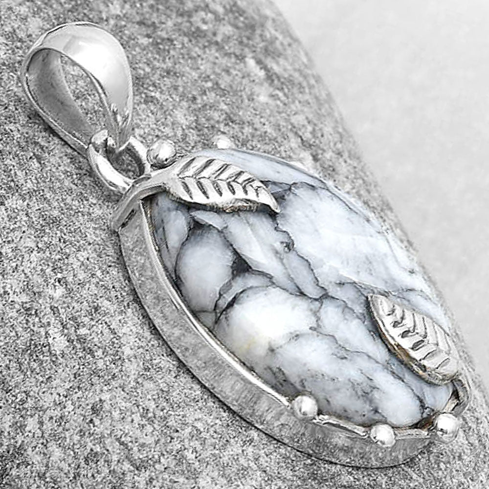 Natural Pinolith Stone Pendant P-1226 SDP127039