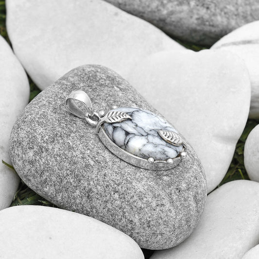 Natural Pinolith Stone Pendant P-1226 SDP127039